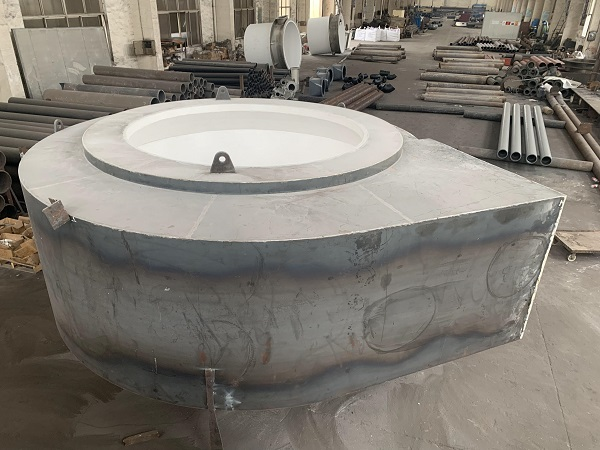 電廠磨煤機內(nèi)部粘貼陶瓷片