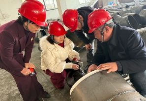 越南電廠陶瓷貼片耐磨管道項目